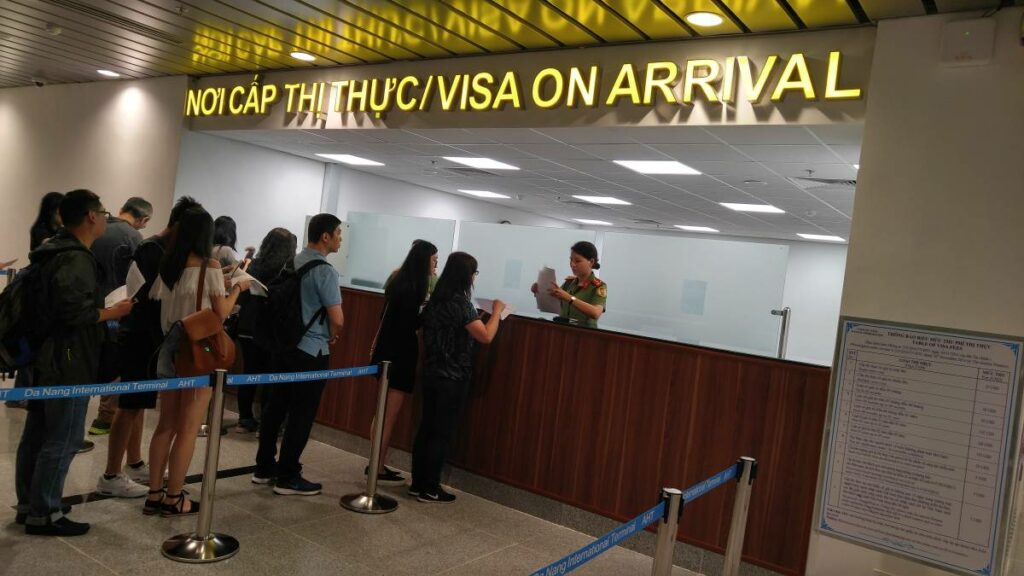 Landing visa area for Vietnam visa on arrival