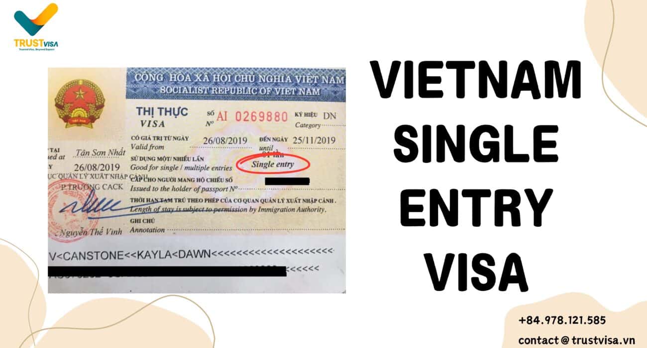 Vietnam single entry visa