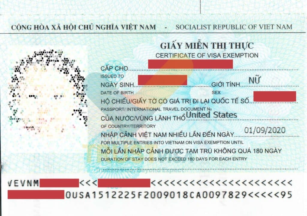 Vietnam 5 Years Visa Exemption