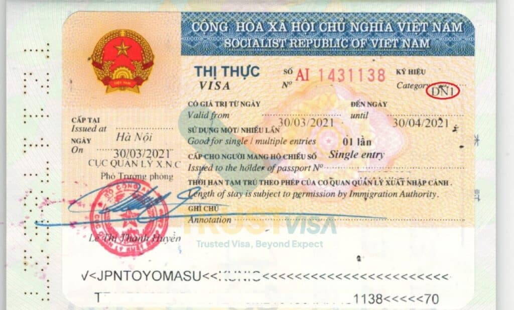 Vietnam business visa