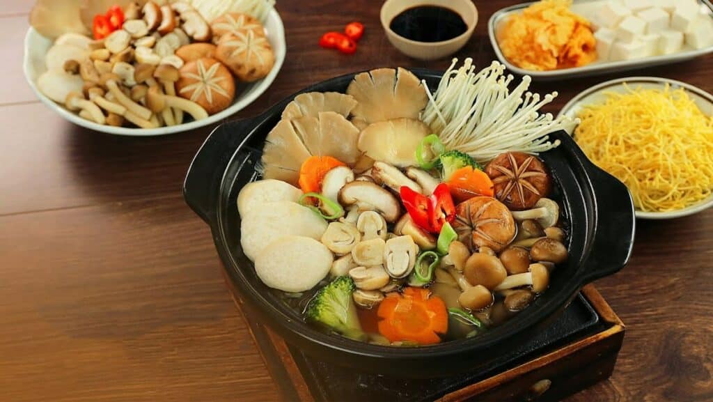 Vegan hot pot