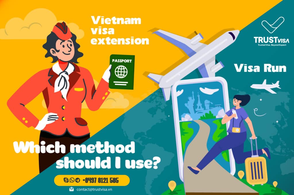 Compare Vietnam visa extension and Vietnam visa run