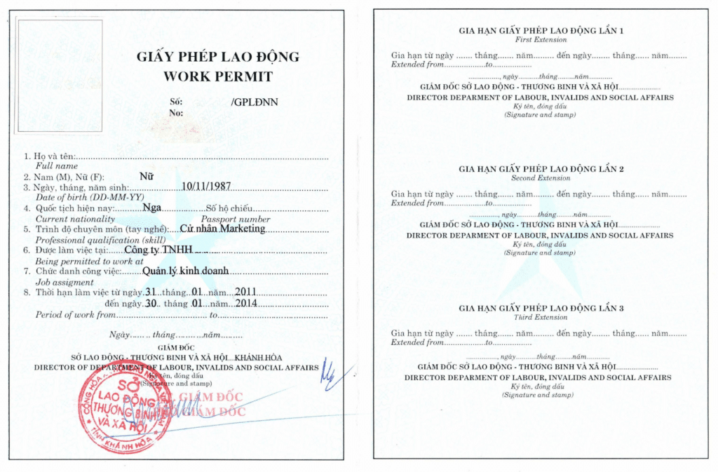 Vietnam Work Permit